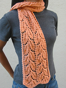 Liesel drooping elm lace scarf