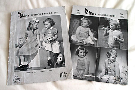 Vintage knitting pattern booklets