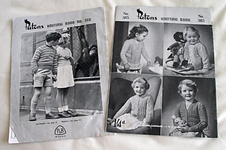 Vintage knitting pattern booklets